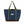 Darby Tote: Spacious, organized, and durable in navy duck cloth and brown waxed canvas. Made in the USA. Size: 13