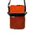 Orange crossbody bag - ripstop nylon - front view