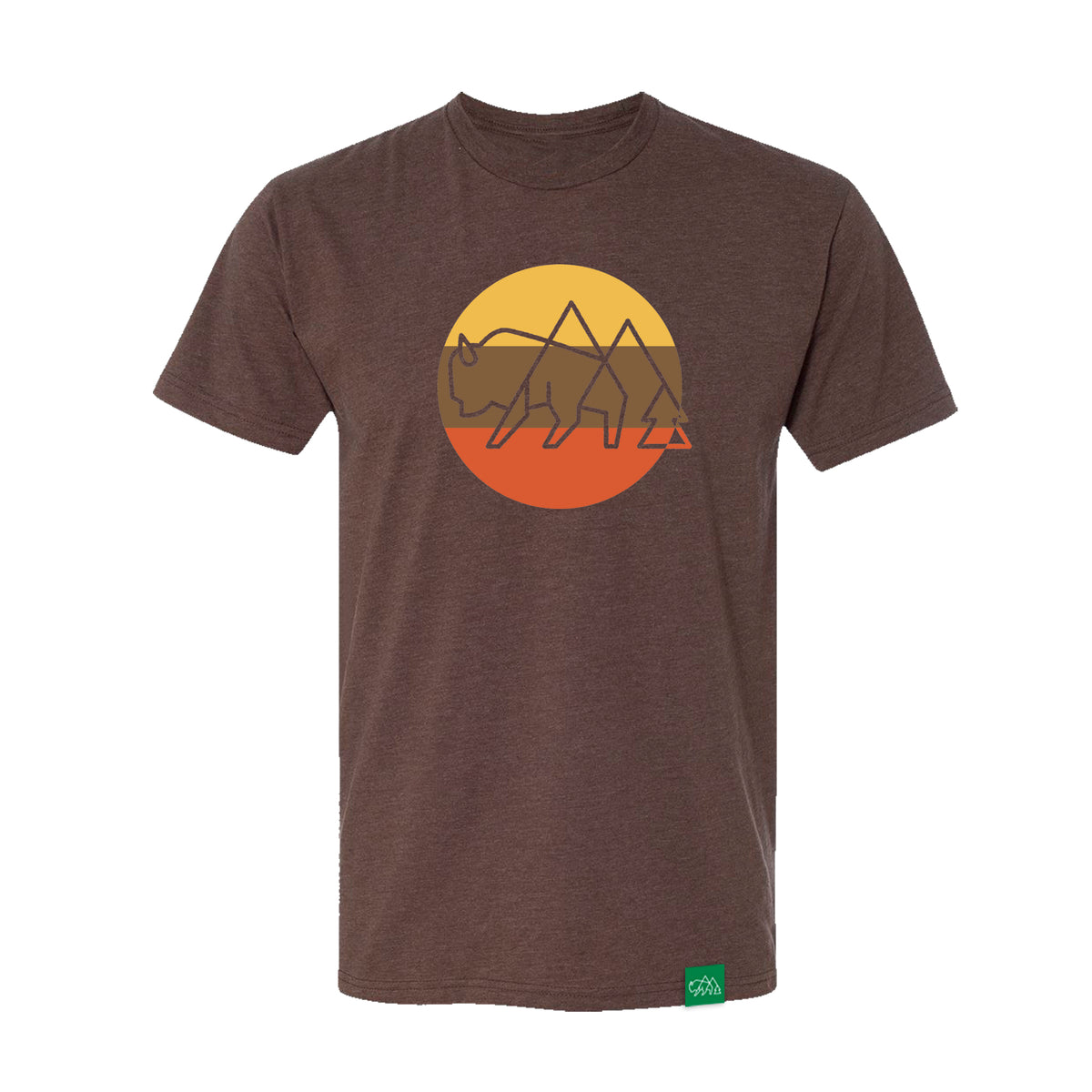 Wild Tribute Sol T-Shirt - Bison - Scioto Made