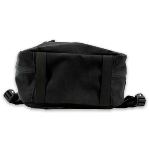 21L 1000D Cordura Backpack in all black. Bottom view.