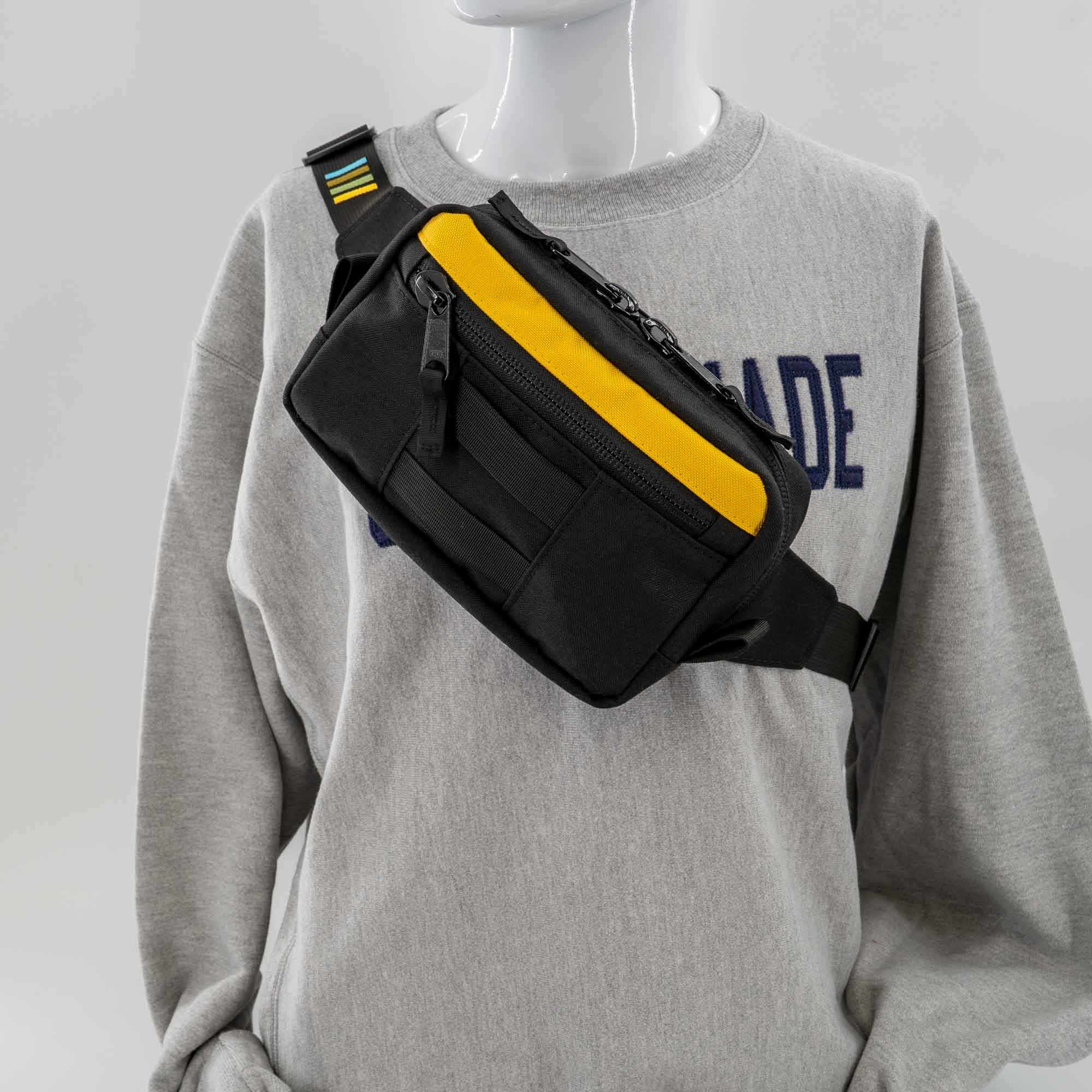 Lane Sling Bag - Black & Yellow