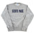Scioto Made Varsity Sweatshirt in oxford gray with navy felt letters.