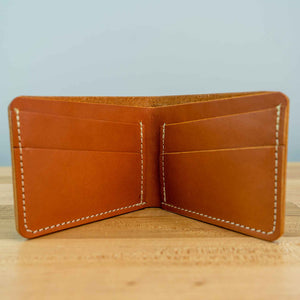 Leather Bifold Wallet - Whiskey